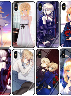 fate吾王手机壳适用苹果7PLUS二次元动漫OPPOR9S/R11/vivoX9贞德