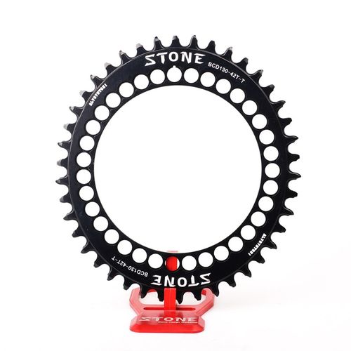 STONE BCD130 小布五爪折叠公路曲柄牙盘椭R圆单盘正负齿盘片定制