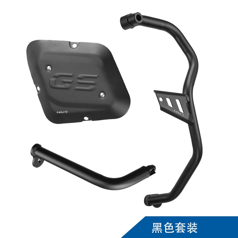 雪狼适用于宝马水鸟BMW R1250GSADV保险杠Q不锈钢缸头保护加强杠