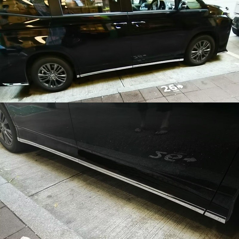 适用VOXY Noah90r侧裙前后包角装饰条车窗不锈钢装饰条外观升级装
