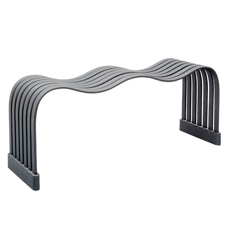 不锈钢公园长g椅户外休息椅长凳公共座椅购物广场休闲椅园林波浪