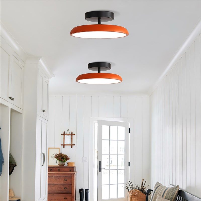 覆古中世纪现代橙色天花板吸顶灯遥控E客厅卧室床边床和早餐走廊,家装灯饰光源,餐厅/卧室/书房吸顶灯,淘宝优惠券,粉丝福利购,淘宝优惠卷