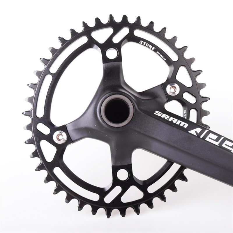 STONE  BCD110A 速联公路车 四爪曲柄牙盘片 AQPEX 正负齿单盘椭