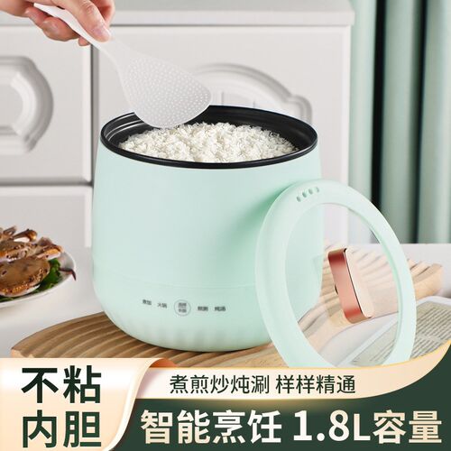小电锅多功能智能电煮锅宿舍学生锅D小型电饭煲2人煮饭家用电饭锅