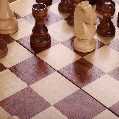 国际象棋实d木质高档国际象棋套装棋盘儿童小学生chessboard西洋