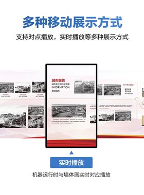 互动滑轨屏智能数字n展厅开合屏升降移动触控展示多媒体轨道电视
