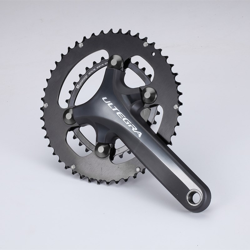 GEAROOP 压缩盘48t/32t R8000 曲柄盘片J改装 椭圆 EDU-80 SRAM