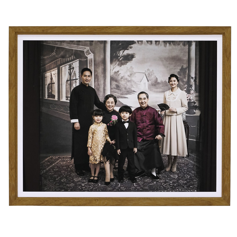 柚木G1 婚纱照放大全家福定制洗照F片做成相框冲印加装裱画框挂墙