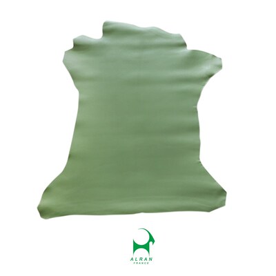 18皮革 法国进口ALRAN SULLY 山F羊皮牛油果 粉红 植鞣皮 手工皮