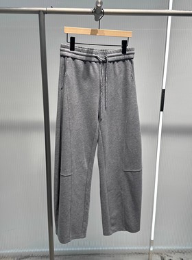 艾诺丝国内代购2025冬季松紧腰系带休闲直筒裤通勤卫裤女AR314003