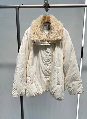 艾诺丝国内代购2025冬季新款时尚毛领羽绒服保暖外套女装AR004015