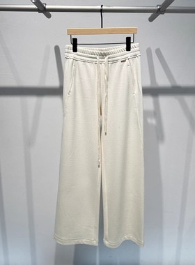 艾诺丝国内代购2025秋冬松紧腰系带休闲直筒裤通勤卫裤女AR314109