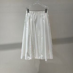 百搭宽松百褶中长款 新款 半身裙女BR352119 2026春季 艾诺丝国内代购