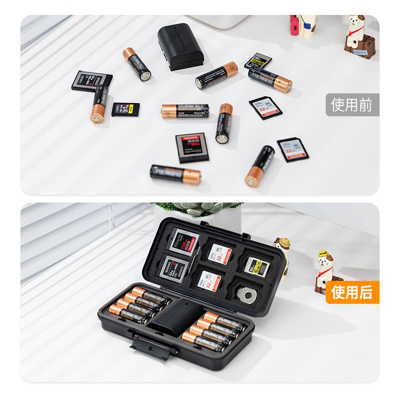 JJC 相机电池盒 适用索尼np-fz100佳能lpe6富士w235尼康el15c锂电