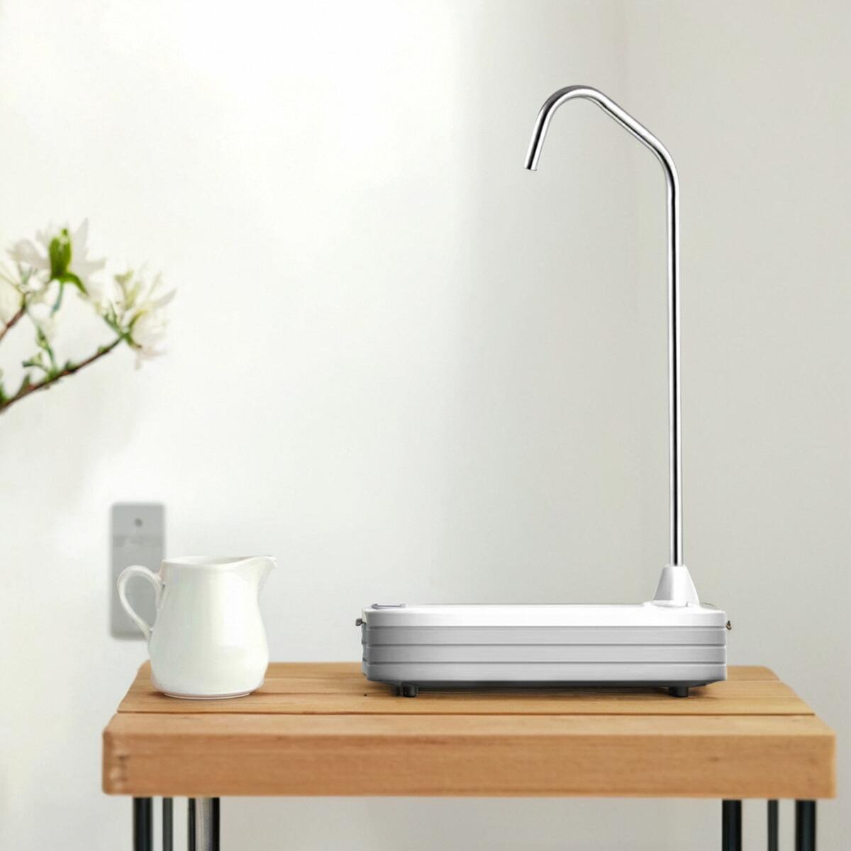 伙妹台式电动抽水器感应纯争水桌面取水器桶装水充电式自动上水器