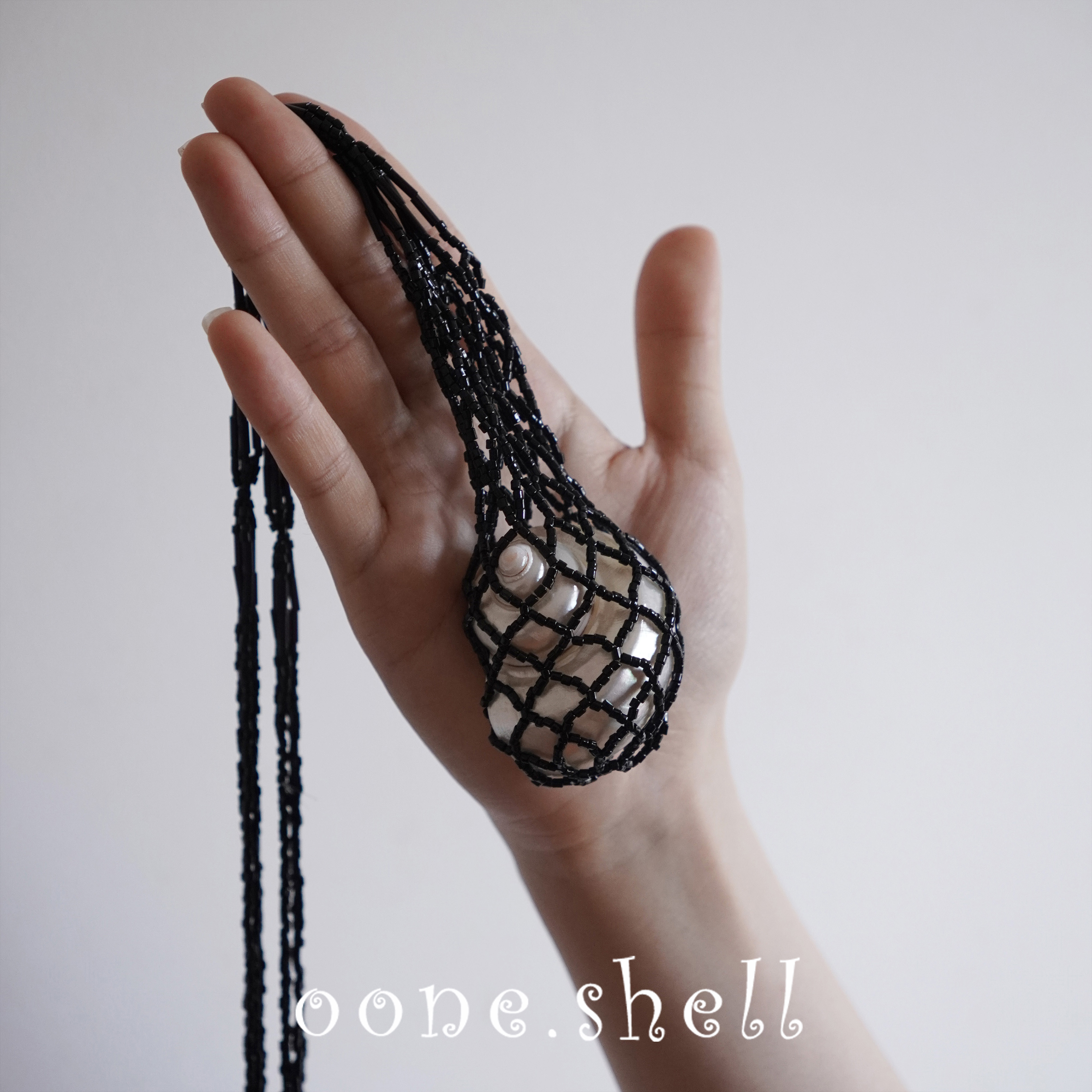 一颗贝壳原创设计海螺串珠项链