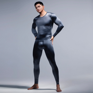 Asianbum保暖套装薄款修身舒适丝滑修身性感简约打底保暖衣男裤