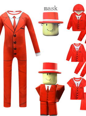Pocket Devs-Roblox 儿童cosplay服装男童万圣节表演cos演出服