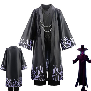 万圣节Kpop猎魔女团cos服恶魔男团秦宇沙加男孩cosplay儿童服装