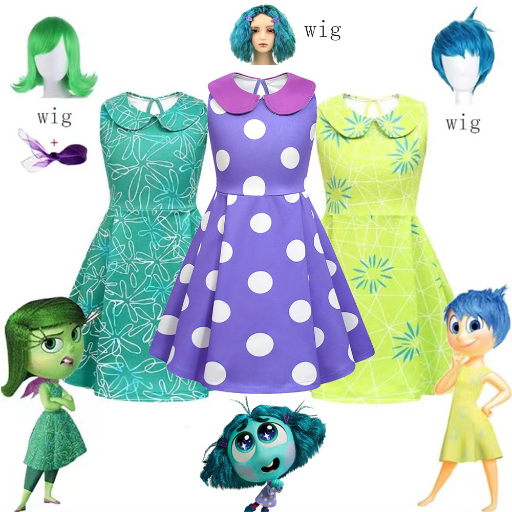 头脑特工队2 Inside Out 2服装乐乐厌厌慕慕角色扮演连衣裙礼物