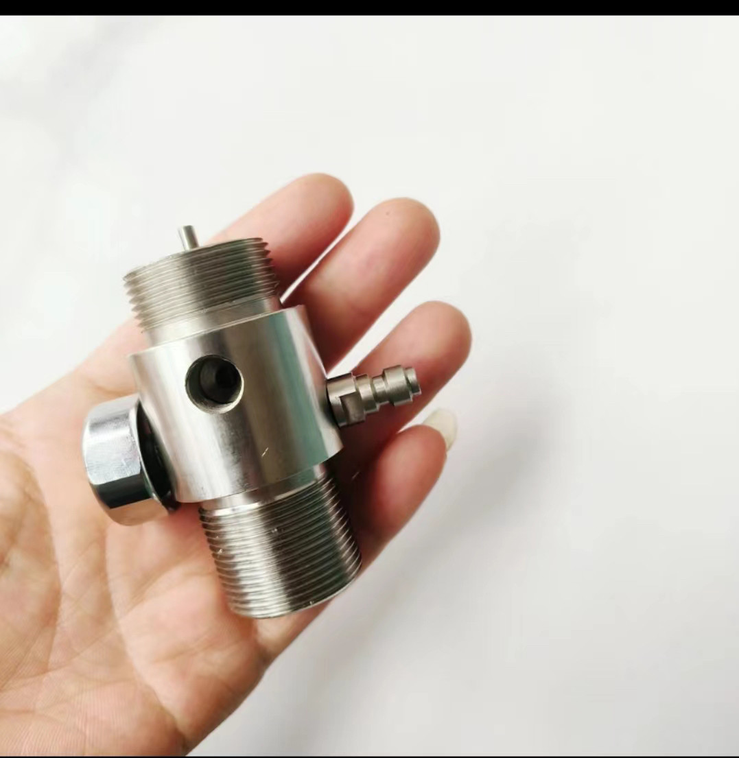 不锈钢灭火器连接阀门上28丝下18/28丝口带弯头带表送易损包阀门