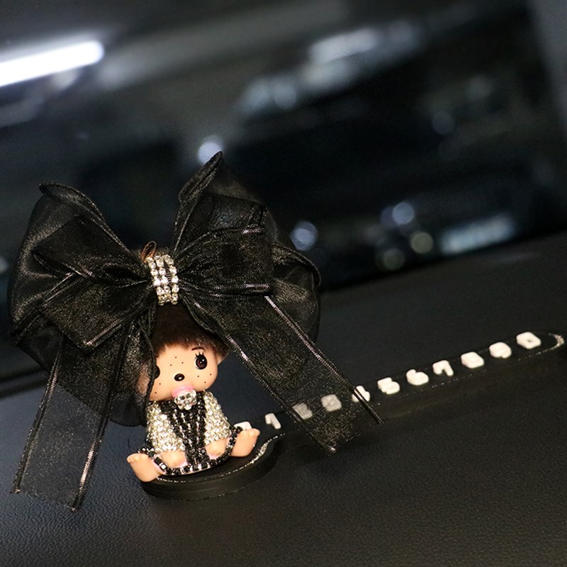 速发可爱汽奇蒙车奇临时品号码卡挪移车车载饰停摆件男