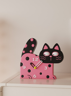 速发视油风客厅时钟摆件家居饰品电奶柜酒关创意座钟小众玄柜软装