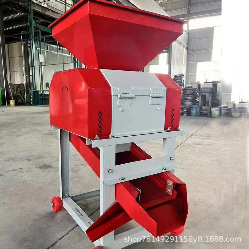 新款家用破瓣机小型农用养殖鸡鸭鹅牛羊对辊五谷杂粮玉米破碎机