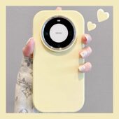 适用华为mate80pro手机壳m70彩p80p绘mate60多巴胺纯色mate50pro肤感M40e防摔电镀镜头圈m80pro 软硅胶 软