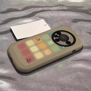 创意 女硅胶个性 晕染彩色格子适用华为mate80pro手机壳m70彩绘mate60新款 mate50pro高级感m40e防摔软壳p80pro