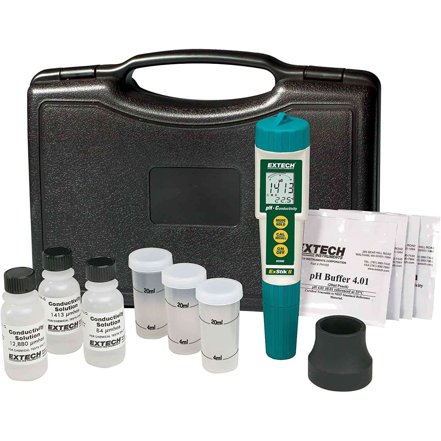 Extech EC510 防水 ExStik II pH/导电仪套件