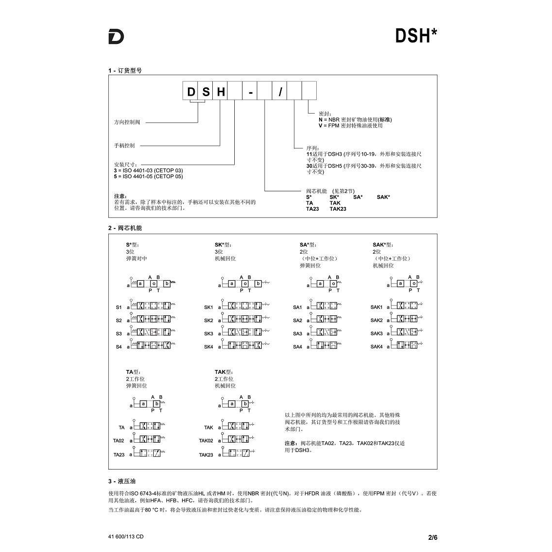 迪普马DUPLOMATIC手动方向控制阀DSH3-TAK02/11N TAK03