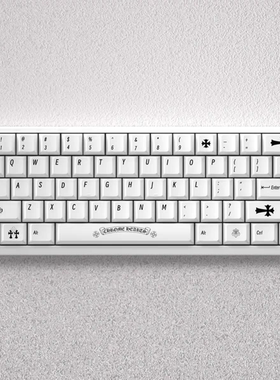 文绍Chrome Hearts克罗心键帽个性十字架主题原厂高度PBT适配