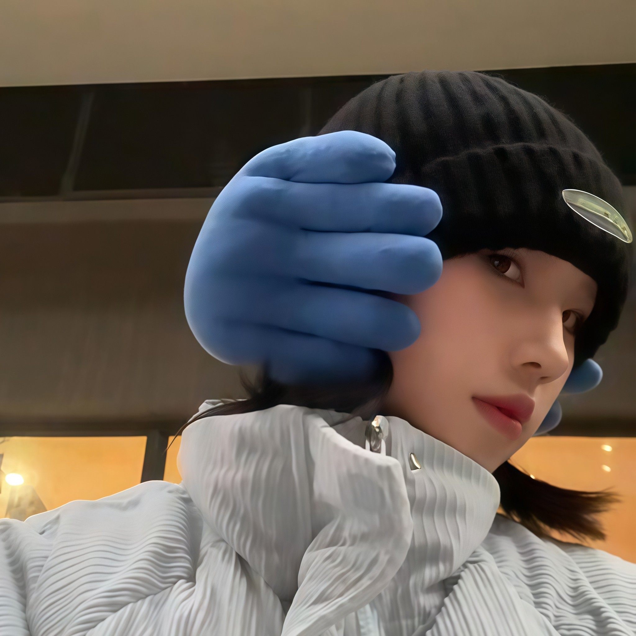 耳朵有人捂喽！搞怪手掌耳罩秋冬男女通用ins风加厚保暖情侣耳套
