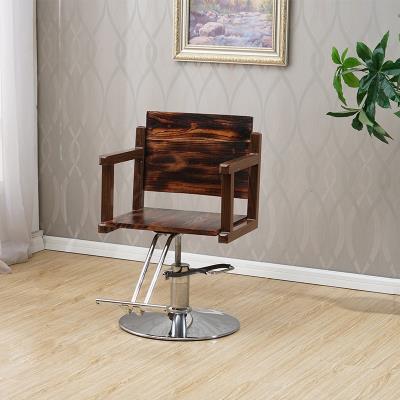现货网红理髲店椅子发廊专用头锈钢美发椅可升降靠剪背发椅子洗不