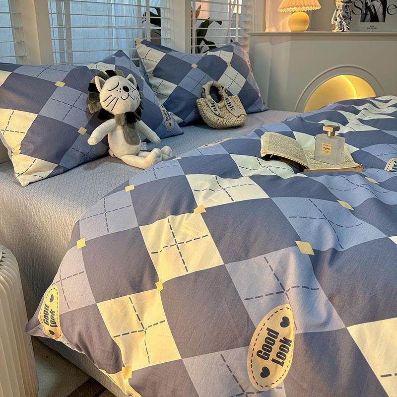 儿童四件套全棉纯棉床单被套床笠单人学生宿舍床上用品三件套男孩,床上用品,床品套件/四件套/多件套,淘宝优惠券,粉丝福利购,淘宝优惠卷