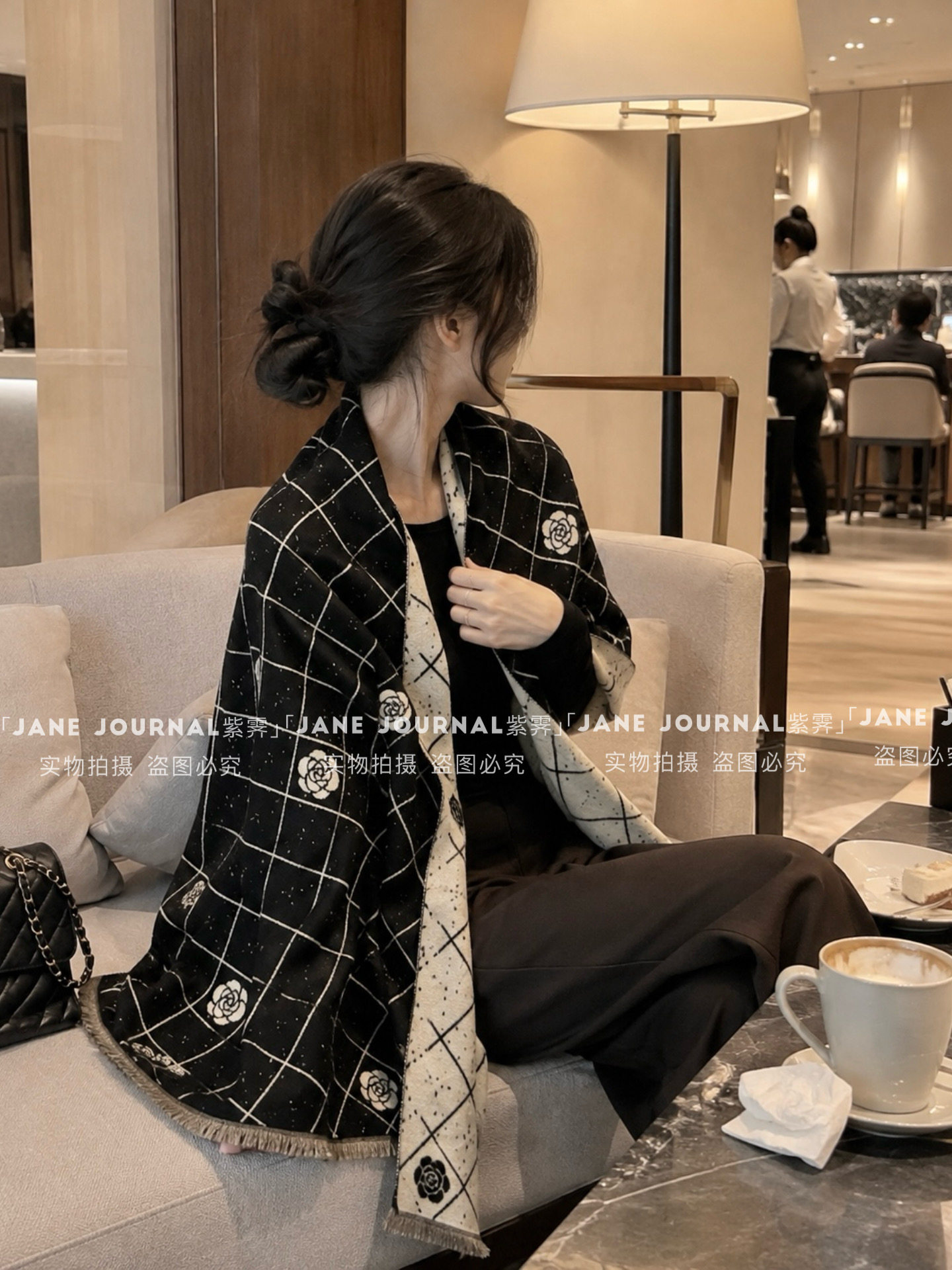 Jane·高品质小香风秋冬新款披肩女保暖围巾氛围感轻奢显白送礼
