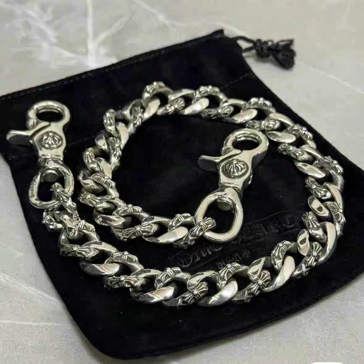 PUNK PERSONALITY LOBSTER BUCKLE TROUSER CHAIN DOMINEERING EUROPEAN AND AMERICAN RETRO TIDE MENS BAG CHAIN PENDANT HIP HOP PUNK