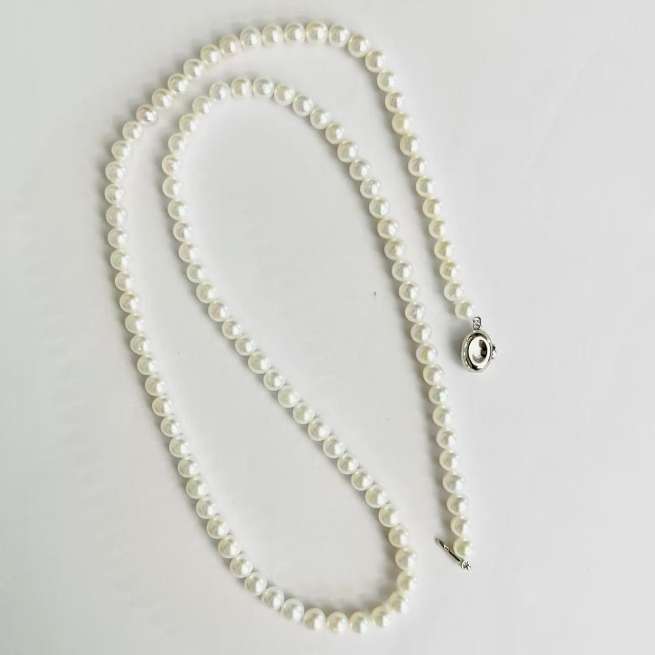 【璇姐专享】S925元宝扣108颗珍珠项链