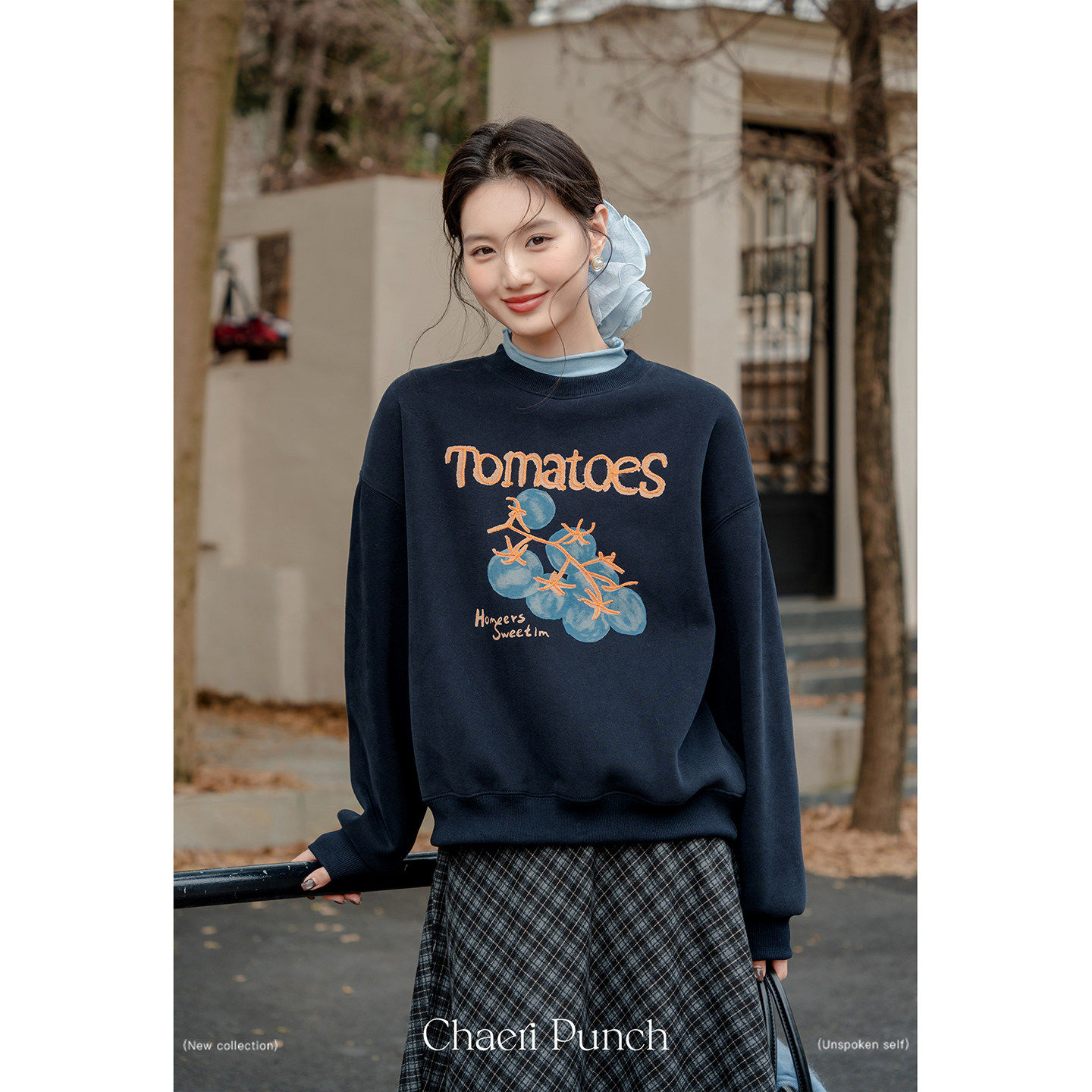 枝冉卷巨好看藏蓝无帽圆领加厚加绒卫衣女冬季内搭短款小个子韩系,个性定制/设计服务/DIY,棉服工装,淘宝优惠券,粉丝福利购,淘宝优惠卷