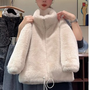 2025冬季新款儿童棉衣女童洋气加绒加厚棉服宝宝保暖毛毛外套