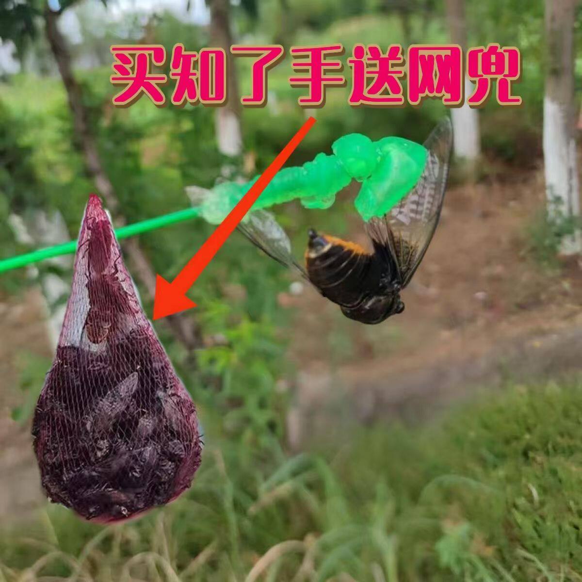 知了捕捉器神器小手捕蝉儿童工具