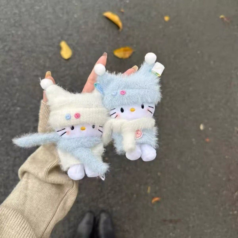 冬日初雪哈喽kitty包包挂件
