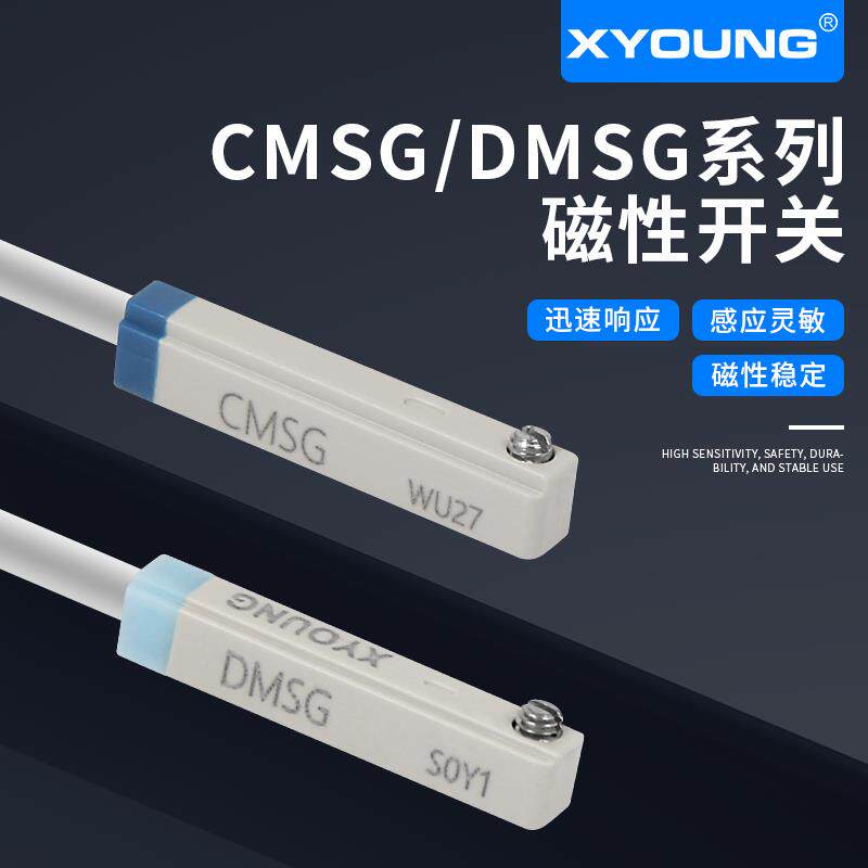 CMSG-020气动磁性开关感应器DMSG气缸传感器F-MQS感应开关扎带