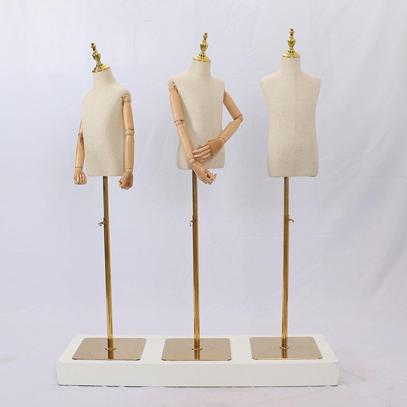 儿童模特道具小童模特架半身电镀底座童装人台服装店服装新款