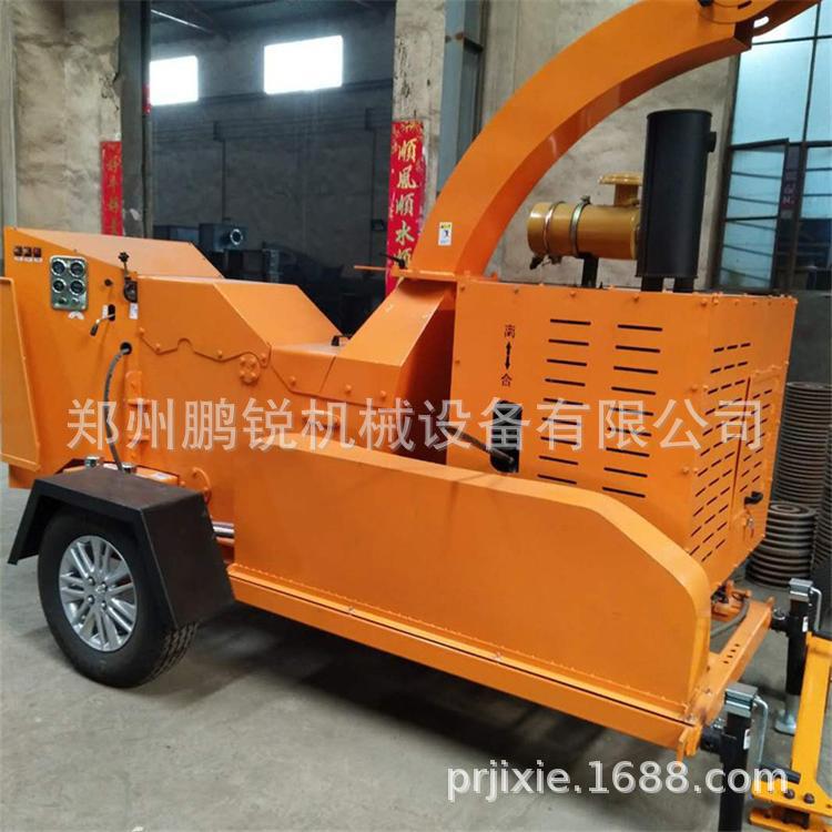 鹏锐小型树枝粉碎机多功能玉米秸秆粉碎园林绿化果园物业碎枝机