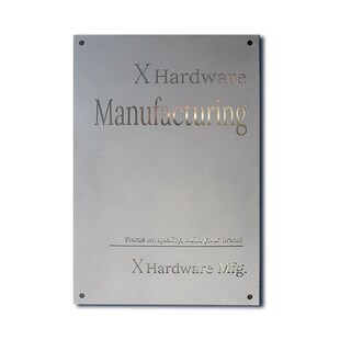 公司门牌民宿招牌企业牌匾创意银白色金属雕刻工作室名称牌牌子
