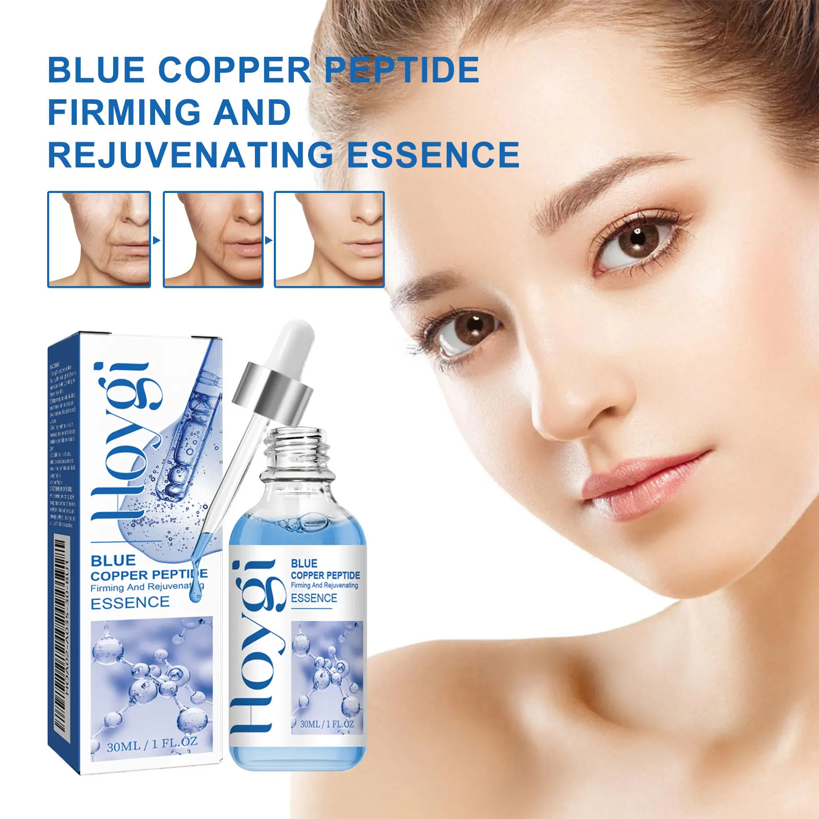 Blue Copper Peptide Firming Serum Moisturising, hydrating an