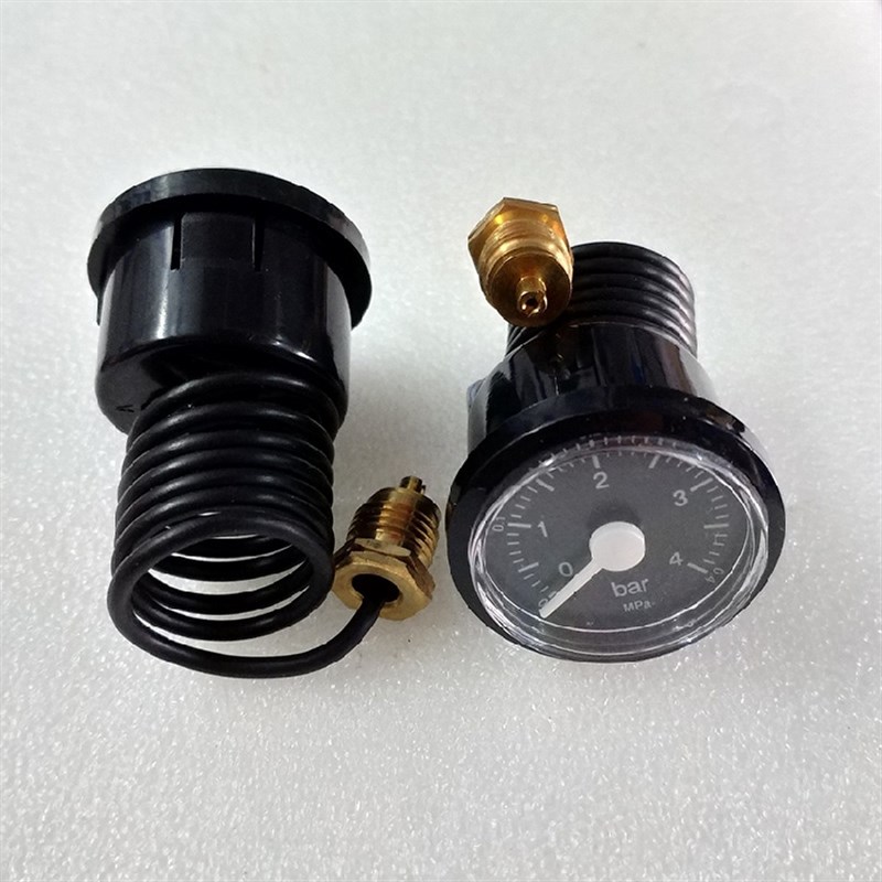 壁挂炉通用压力表地暖两用4BAR壁挂炉配件水压表毛细管Z蒸汽压力