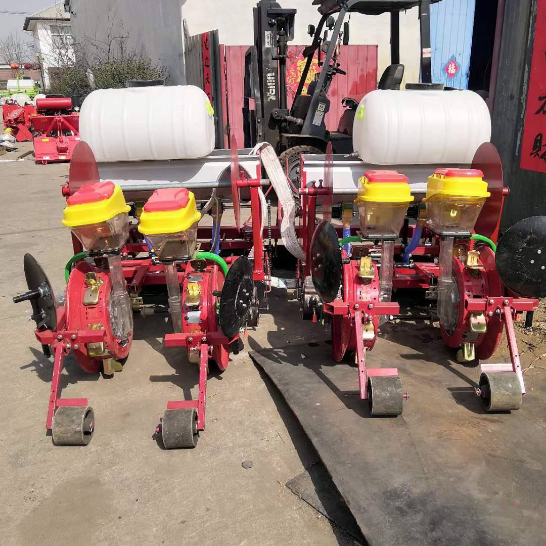 点垄两播四行毛豆覆膜播种机 一垄两行玉米精播机 黄豆铺HX-FMJ膜